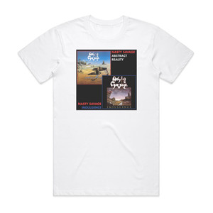 Nasty Savage Indulgence Abstract Reality Album Cover T-Shirt White