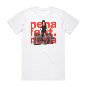 Nena Nena Feat Nena Album Cover T-Shirt White Nena Nena Feat Nena Album Cover T-Shirt White