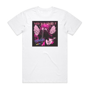 New York Dolls Butterflyin Album Cover T-Shirt White New York Dolls Butterflyin Album Cover T-Shirt White
