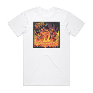 Nekromantix What Happens In Hell Stays In Hell Album Cover T-Shirt White