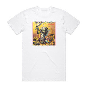 Necronomicon Escalation Album Cover T-Shirt White Necronomicon Escalation Album Cover T-Shirt White