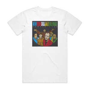New York Ska-Jazz Ensemble Double Edge Album Cover T-Shirt White