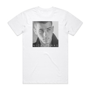 Nick Jonas Nick Jonas Album Cover T-Shirt White Nick Jonas Nick Jonas Album Cover T-Shirt White