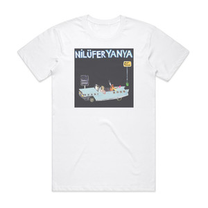 Nilufer Yanya Small Crimes Keep On Calling Album Cover T-Shirt White Nilufer Yanya Small Crimes Keep On Calling Album Cover T-Shirt White