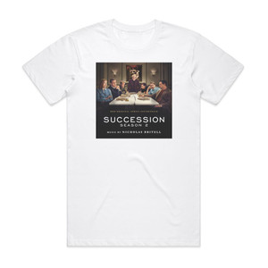 Nicholas Britell Succession Season 2 Album Cover T-Shirt White Nicholas Britell Succession Season 2 Album Cover T-Shirt White