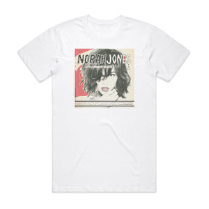 Norah Jones Little Broken Hearts Album Cover T-Shirt White Norah Jones Little Broken Hearts Album Cover T-Shirt White