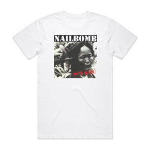 Nailbomb Point Blank 1 Album Cover T-Shirt White Nailbomb Point Blank 1 Album Cover T-Shirt White