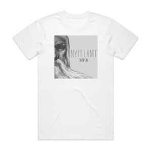 Nytt Land Skpun Songs From Elder Edda Album Cover T-Shirt White