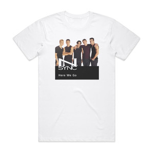 NSYNC Here We Go Album Cover T-Shirt White NSYNC Here We Go Album Cover T-Shirt White