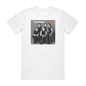NSYNC The Essential Nsync Album Cover T-Shirt White NSYNC The Essential Nsync Album Cover T-Shirt White