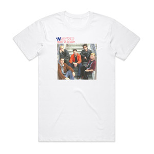 NSYNC Tearin Up My Heart 1 Album Cover T-Shirt White NSYNC Tearin Up My Heart 1 Album Cover T-Shirt White