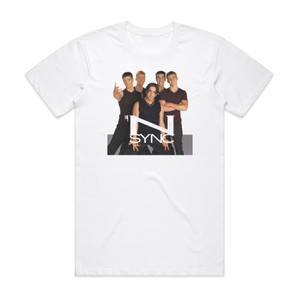 NSYNC Nsync Album Cover T-Shirt White NSYNC Nsync Album Cover T-Shirt White