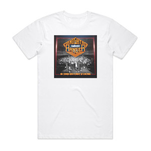 Night Ranger 35 Years And A Night In Chicago Album Cover T-Shirt White Night Ranger 35 Years And A Night In Chicago Album Cover T-Shirt White