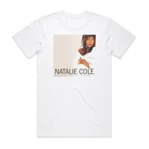 Natalie Cole Greatest Hits Volume 1 Album Cover T-Shirt White Natalie Cole Greatest Hits Volume 1 Album Cover T-Shirt White