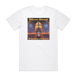 Num Skull Ritually Abused Album Cover T-Shirt White Num Skull Ritually Abused Album Cover T-Shirt White
