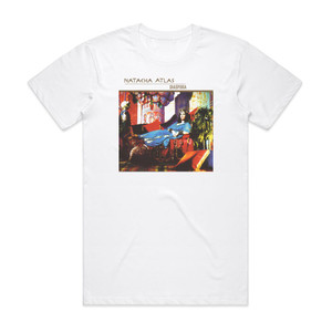 Natacha Atlas Diaspora Album Cover T-Shirt White Natacha Atlas Diaspora Album Cover T-Shirt White