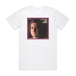 Neil Sedaka Solitaire Album Cover T-Shirt White Neil Sedaka Solitaire Album Cover T-Shirt White