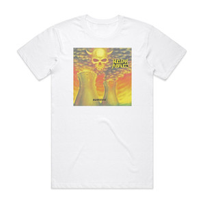 Nuclear Assault Survive 1 Album Cover T-Shirt White Nuclear Assault Survive 1 Album Cover T-Shirt White