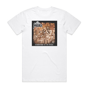 Nausea Condemned To The System Album Cover T-Shirt White Nausea Condemned To The System Album Cover T-Shirt White
