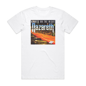 Nazareth Winner On The Night Album Cover T-Shirt White Nazareth Winner On The Night Album Cover T-Shirt White