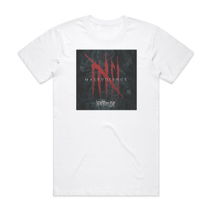 New Years Day Malevolence Album Cover T-Shirt White New Years Day Malevolence Album Cover T-Shirt White