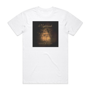 Nightwish Hvman Ii Natvre Album Cover T-Shirt White Nightwish Hvman Ii Natvre Album Cover T-Shirt White