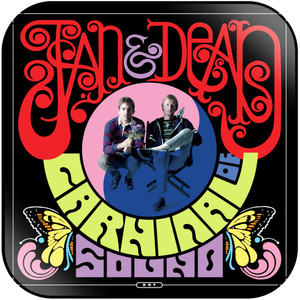 Jan and Dean Carnival Of Sound Album Cover Sticker Jan and Dean Carnival Of Sound Album Cover Sticker