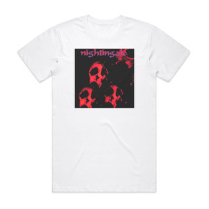 Nightingale The Breathing Shadow Album Cover T-Shirt White Nightingale The Breathing Shadow Album Cover T-Shirt White