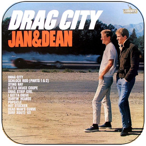 Jan and Dean Drag City Album Cover Sticker