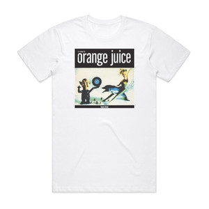Orange Juice Texas Fever Album Cover T-Shirt White Orange Juice Texas Fever Album Cover T-Shirt White