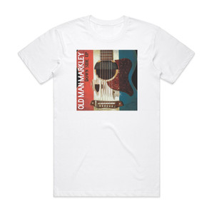 Old Man Markley Down Side Up Album Cover T-Shirt White