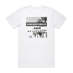OneRepublic No Vacancy French Language Version Album Cover T-Shirt White OneRepublic No Vacancy French Language Version Album Cover T-Shirt White
