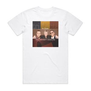 Oscar Lopez Trifecta Album Cover T-Shirt White Oscar Lopez Trifecta Album Cover T-Shirt White
