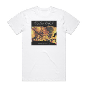Orden Ogan Testimonium Ad Album Cover T-Shirt White Orden Ogan Testimonium Ad Album Cover T-Shirt White