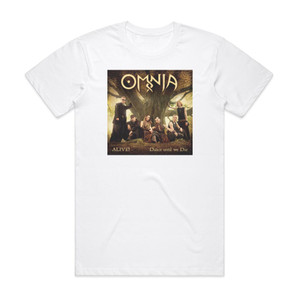 Omnia Alive Album Cover T-Shirt White Omnia Alive Album Cover T-Shirt White