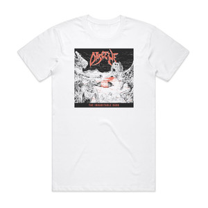 Obscene The Inhabitable Dark Album Cover T-Shirt White Obscene The Inhabitable Dark Album Cover T-Shirt White