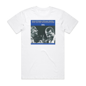 Oscar Peterson Skol Album Cover T-Shirt White Oscar Peterson Skol Album Cover T-Shirt White