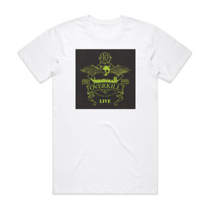 Overkill Wrecking Your Neck Live Album Cover T-Shirt White Overkill Wrecking Your Neck Live Album Cover T-Shirt White
