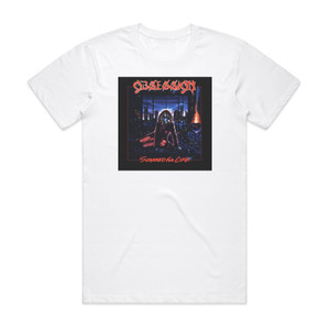 Obsession Scarred For Life Album Cover T-Shirt White Obsession Scarred For Life Album Cover T-Shirt White
