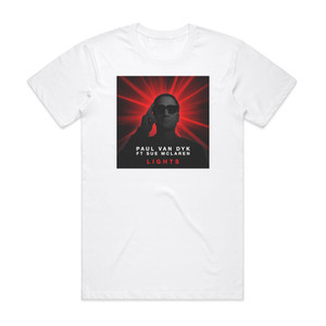 Paul van Dyk Lights Album Cover T-Shirt White Paul van Dyk Lights Album Cover T-Shirt White