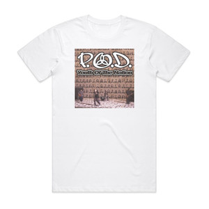 POD Youth Of The Nation Album Cover T-Shirt White POD Youth Of The Nation Album Cover T-Shirt White