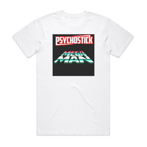 Psychostick Megaman Album Cover T-Shirt White Psychostick Megaman Album Cover T-Shirt White