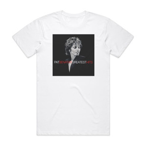 Pat Benatar Greatest Hits Album Cover T-Shirt White Pat Benatar Greatest Hits Album Cover T-Shirt White