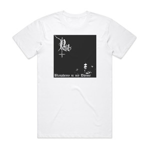 Pest Blasphemy Is My Throne Album Cover T-Shirt White Pest Blasphemy Is My Throne Album Cover T-Shirt White