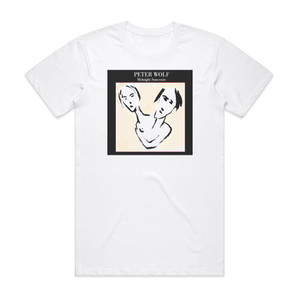 Peter Wolf Midnight Souvenirs Album Cover T-Shirt White Peter Wolf Midnight Souvenirs Album Cover T-Shirt White