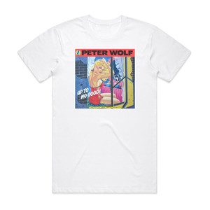Peter Wolf Up To No Good Album Cover T-Shirt White Peter Wolf Up To No Good Album Cover T-Shirt White