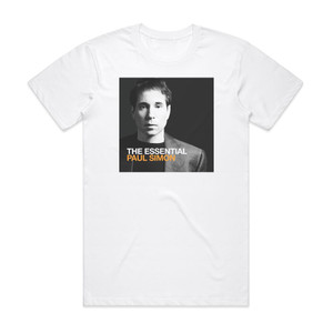 Paul Simon The Essential Paul Simon Album Cover T-Shirt White Paul Simon The Essential Paul Simon Album Cover T-Shirt White