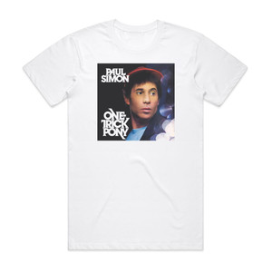 Paul Simon One Trick Pony Album Cover T-Shirt White Paul Simon One Trick Pony Album Cover T-Shirt White