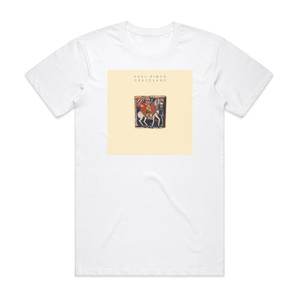 Paul Simon Graceland 1 Album Cover T-Shirt White Paul Simon Graceland 1 Album Cover T-Shirt White