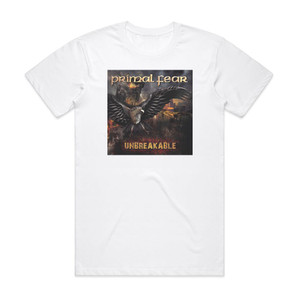 Primal Fear Unbreakable Album Cover T-Shirt White Primal Fear Unbreakable Album Cover T-Shirt White